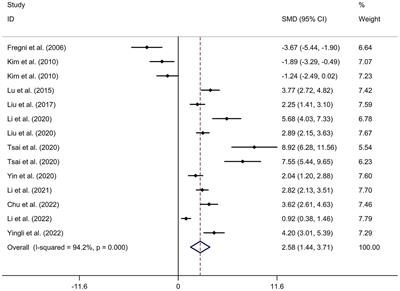 Effect of non-invasive brain stimulation on post-stroke cognitive impairment: a meta-analysis